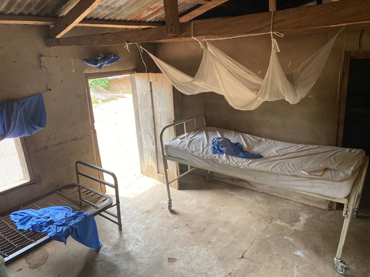A ward room in the Affoh Primary Health Care Centre in Gboko