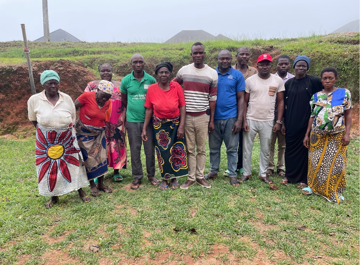 Some displaced people of Belegete who now live in old buildings at the Ranch Resort