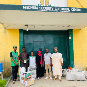 Prison outreach to all the prisons in Lagos 500 Quran was distributed, medical supplies, toiletries and food stuff. 