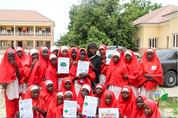 Awareness session on climate change at Nur Alkali memorial primary school. PCBGYDI