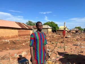1 Billiamu Usman lost 16 relatives to the flood. Photo taken in Mokwa, Niger State, Nigeria, on 5th June, 2025. Photo credit: Ogar Monday