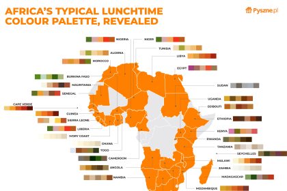 pyszne.pl colour palettes worlds typical lunch africa graphic