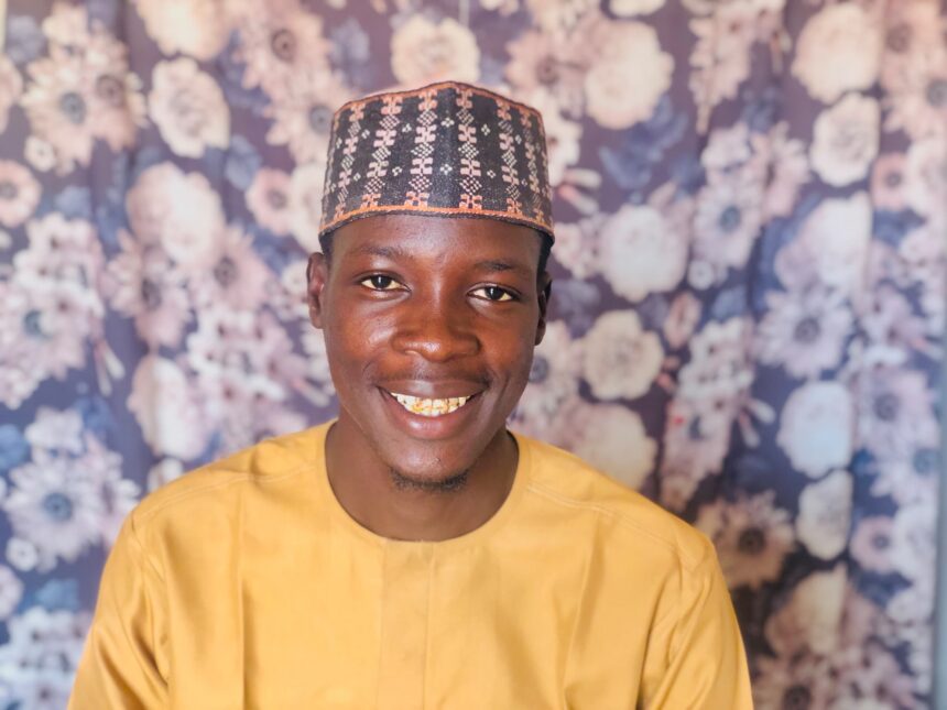 Ahmed Bature is learning how to smile with his brown teeth even in public. Photo Credit Yahuza Bawage Prime Progress.