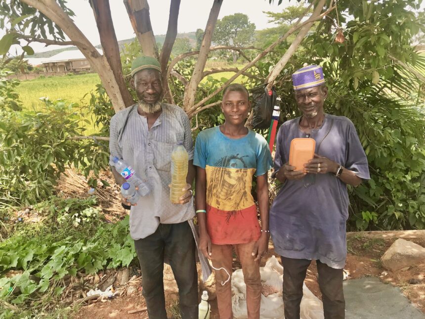 The abuja plastic warriors Jikandada, Shugaba and Ahmed( Shugaba’s son)