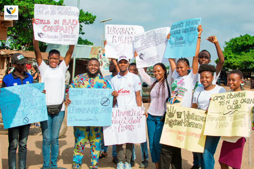An outreach for the International Girl Child Day. Photo credit: Grace Ann