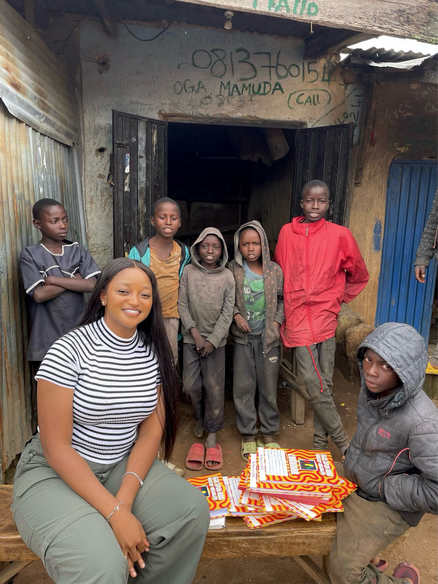 Sambo together with some of her students. Photo credit: Maryam Sambo