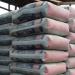 Bags of cement stacked against each other. Photo credit: Leadership ng