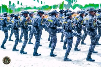 The inauguration of the Zamfara State Community Protection Guard. Photo credit: Zamfara State Government