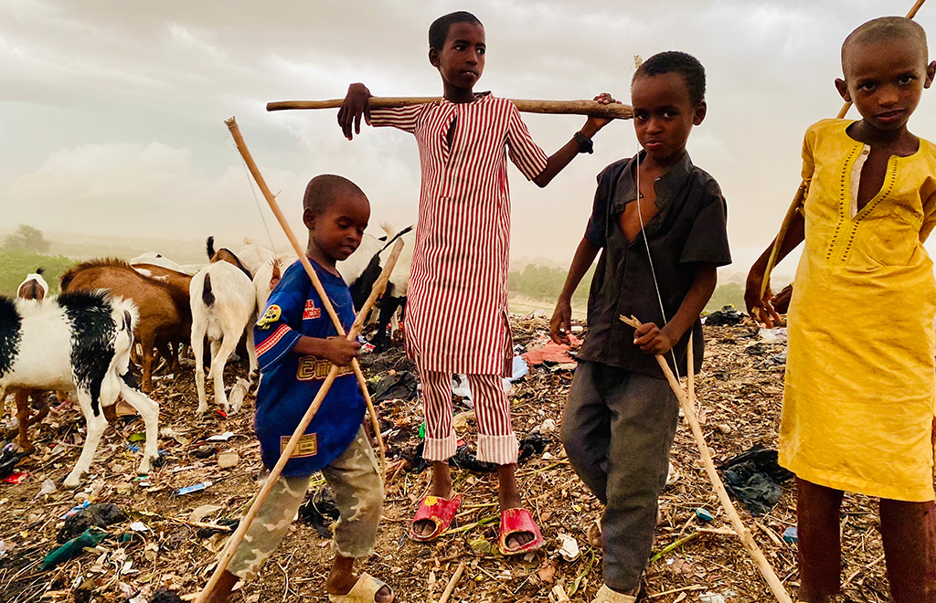 Some of the pupils master the art of livestock care within their close-knit community. Although they now have access to formal education, they are remembering their roots. Photo: Abubakar Muktar Abba/HumAngle. 