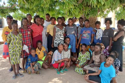 Some of the girls who live in the orphanage home are happy and hope to continue sharing love among themselves. Photo credit: Yahuza Bawage.