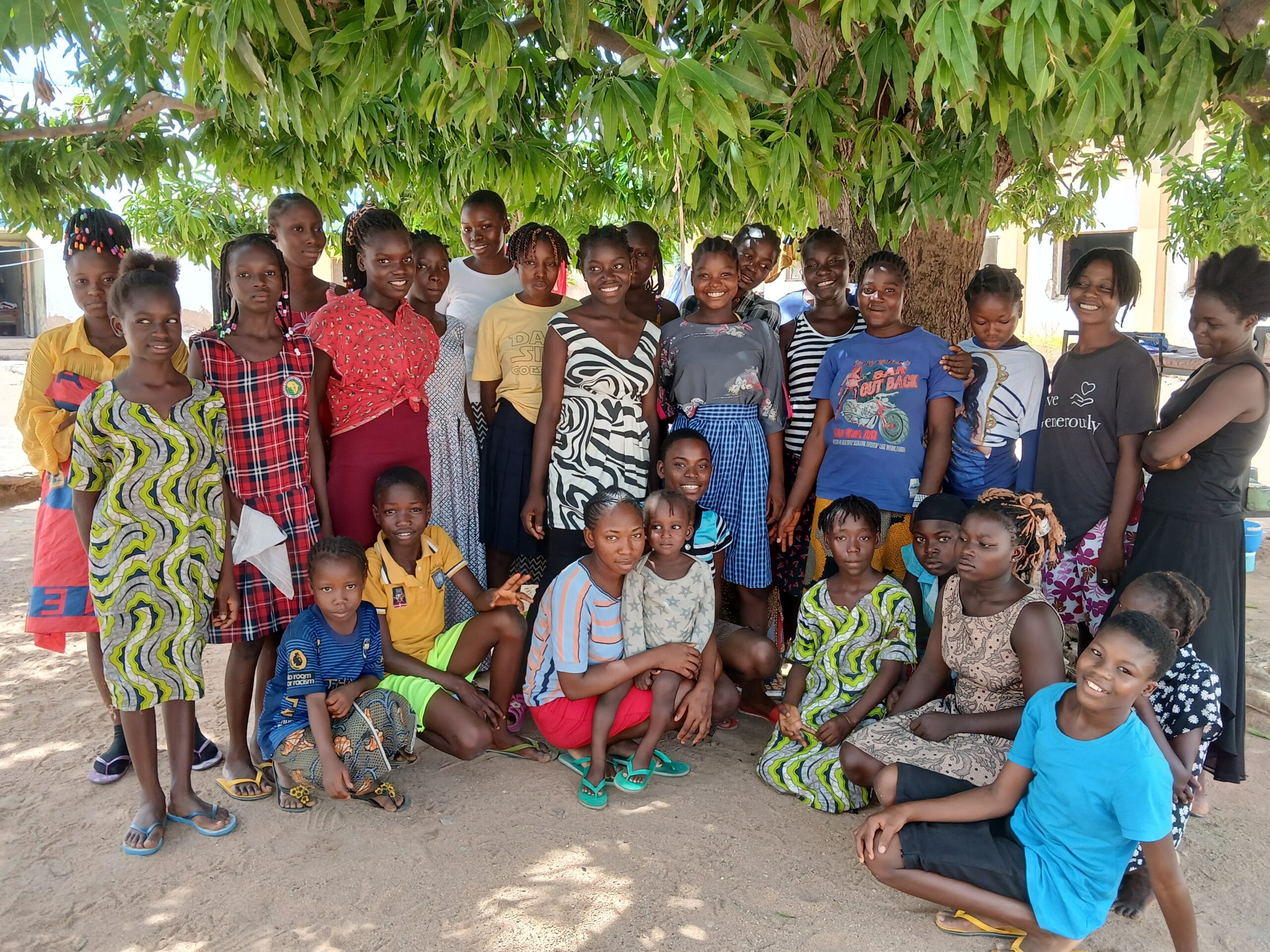 Some of the girls who live in the orphanage home are happy and hope to continue sharing love among themselves. Photo credit: Yahuza Bawage.