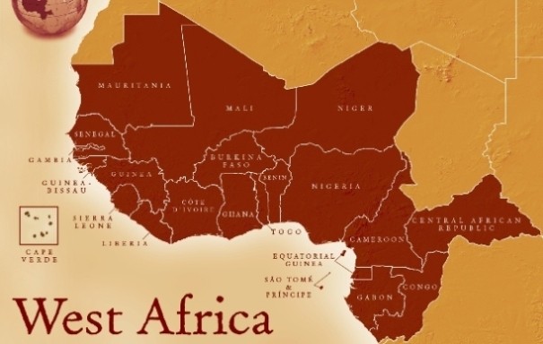 A map of west Africa. Photo credit: Techpoint Africa