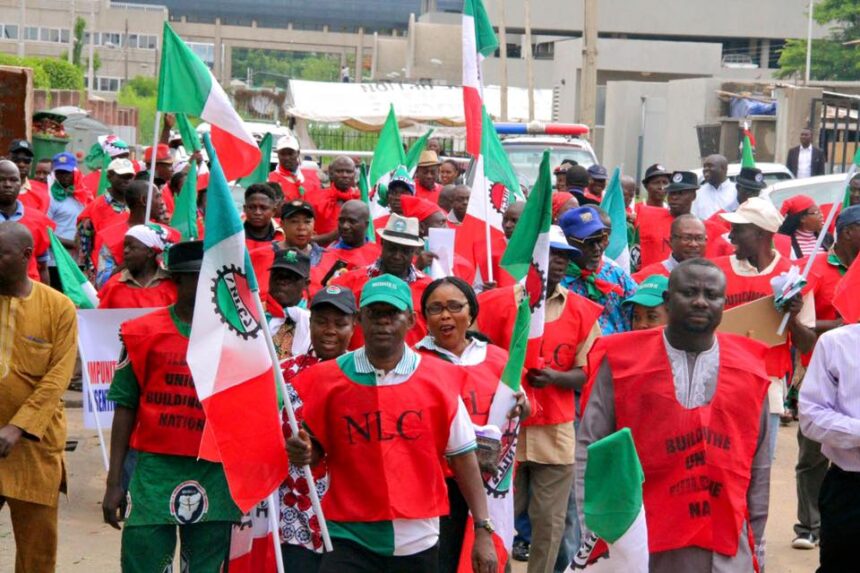 Members of the Nigeria Labour Congress. Photo credit: Leadership news