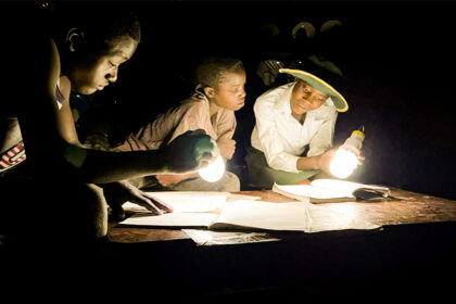 Off grid solar sparks a lantern sales boom in Africa. Photo credit: Bird story agency