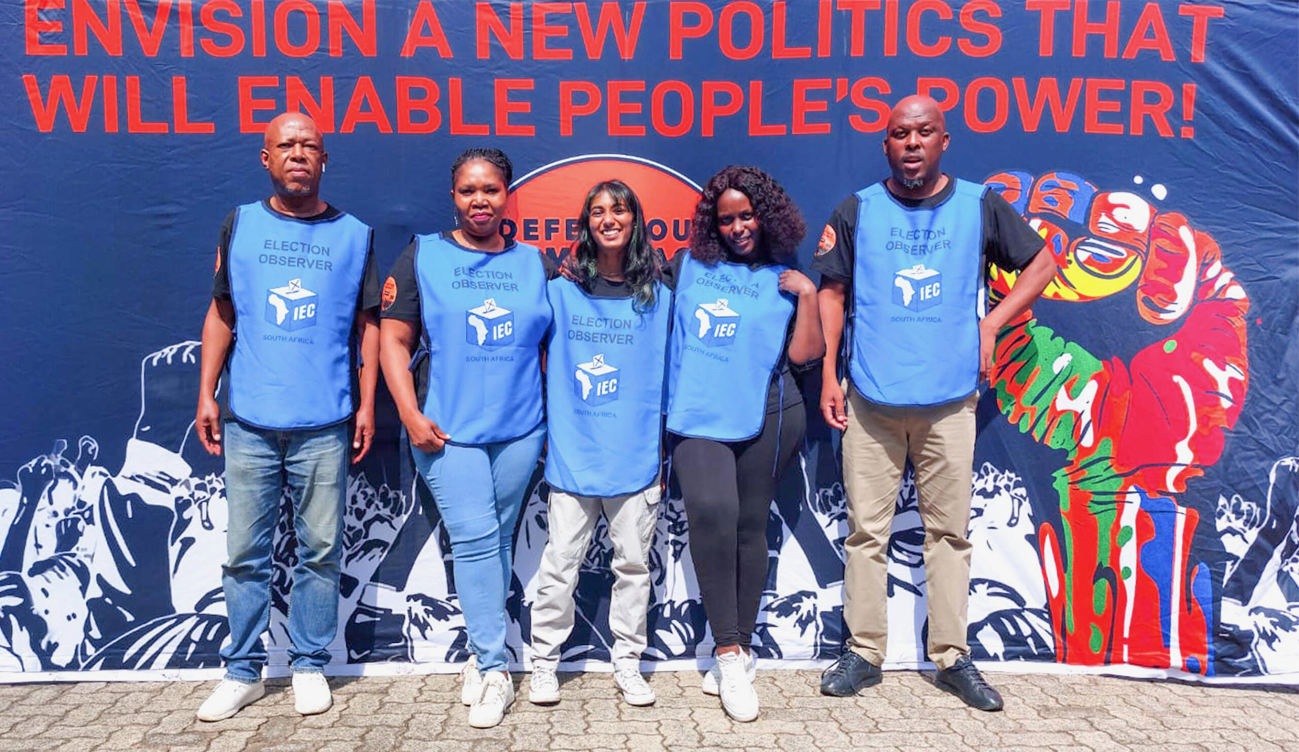 Election observers in SA. Photo credit: Bird Story Agency