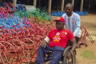 Inspired by a wheelchair gift and a biblical tale, Ayuba Gufwan founded the Beautiful Gate Handicapped People Centre in Jos. Photo credit: Ayuba Gufwan