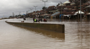 Image illustration of a flooded area. Photo credit: BBC