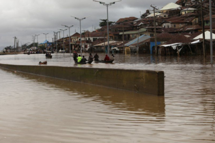 Image illustration of a flooded area. Photo credit: BBC