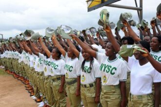 A squad of NYSC corps member. Photo credit: Daily Trust