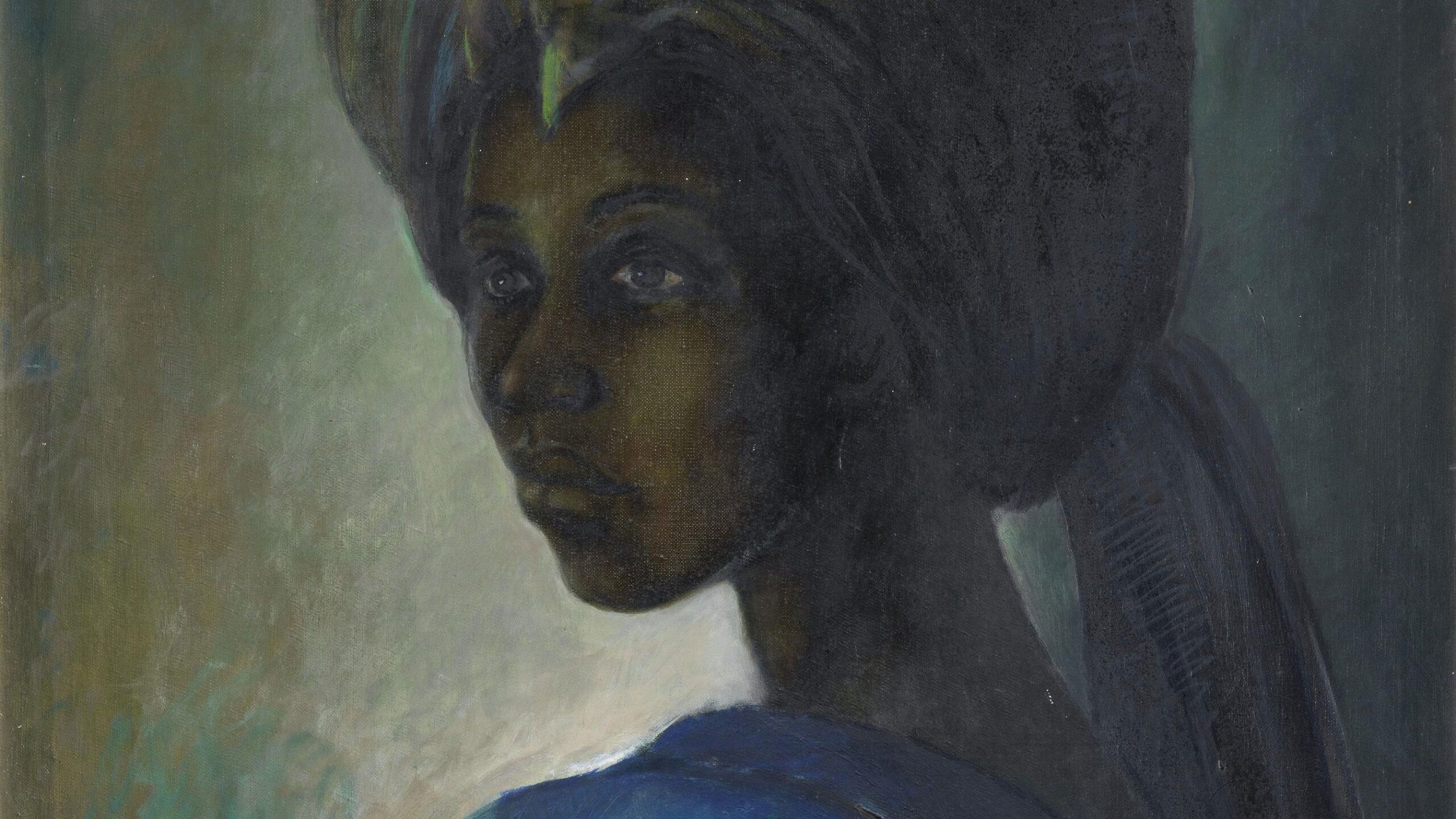 Tutu, a painting by Ben Enwonwu, sold for $1.6 million. Photo credit: CNN