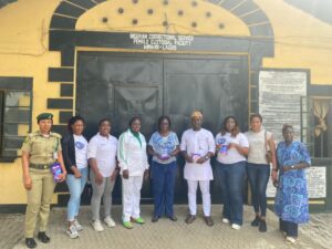 Ray of Hope's volunteers at an outreach to the female custodial unit of the KiriKiri Prisons.