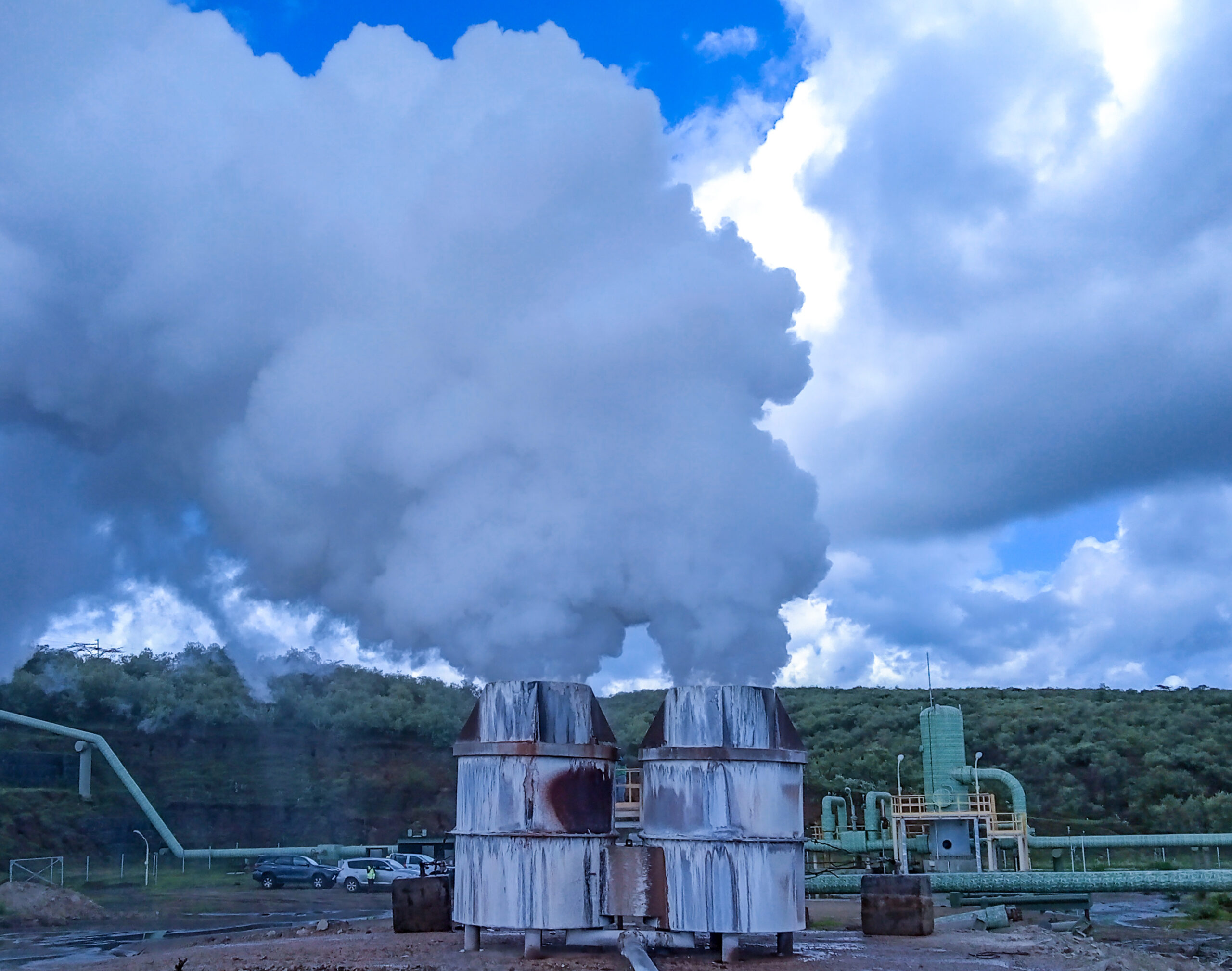 A geothermal well in Olkaria, Naivasha Kenya. Photo credit: Thuku Kariuki