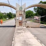 The Entrance of the Adamawa State Secretariat where the MDAs, including the Ministry of Education and Human Capital Development and the Ministry of Women Affairs and Social Development, are located. Photo credit: Tasiu Hassan/Prime Progress.