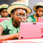 FGGC Sagamu Students with Tablets scaled