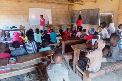 Gyel community children during bimonthly school programs. Photo credit: Nanji Nandang/Prime Progress