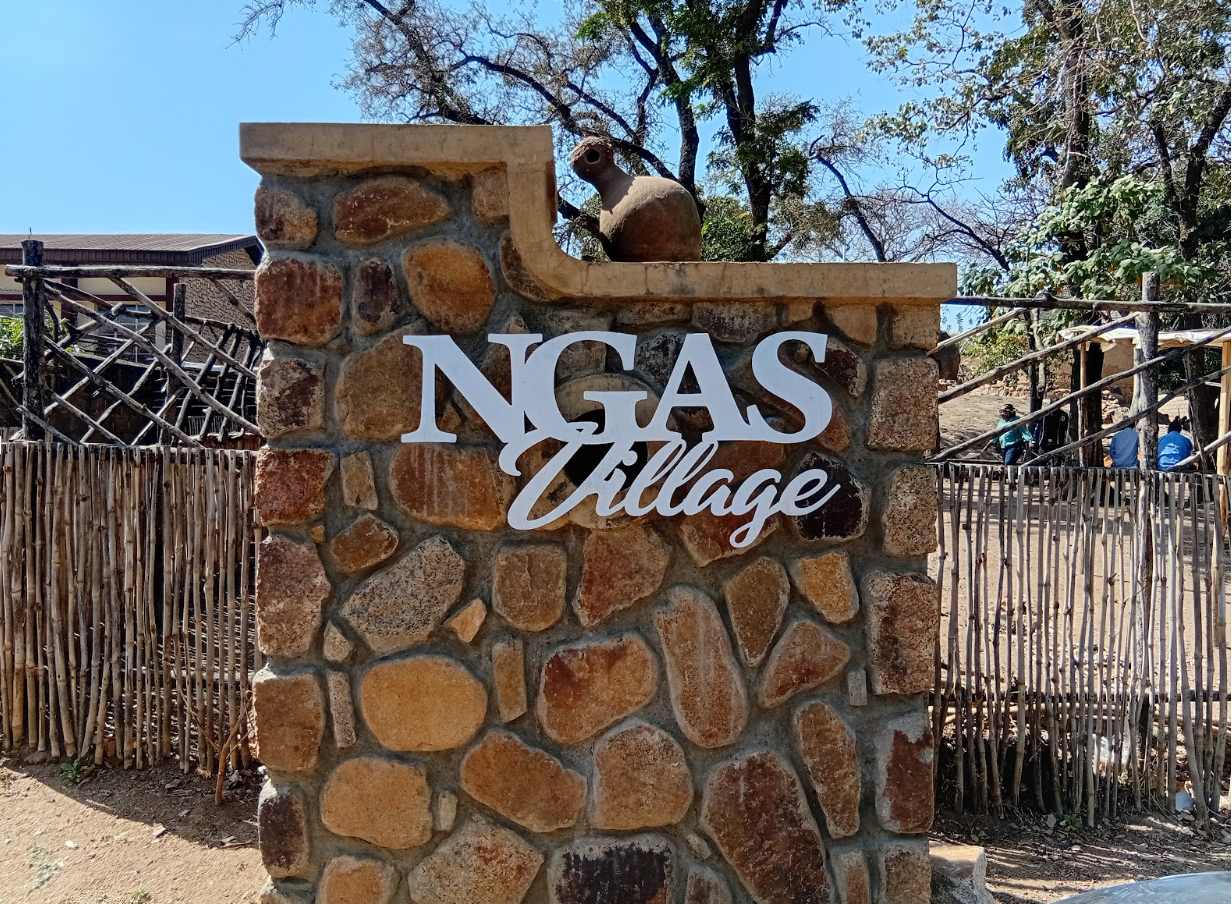 The entrance gate of the Ngas Village in the Jos National Museum. Photo credit: Nanji Nandang