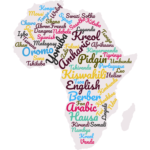 Africa languages identity word cloud. graphics: African Arguments