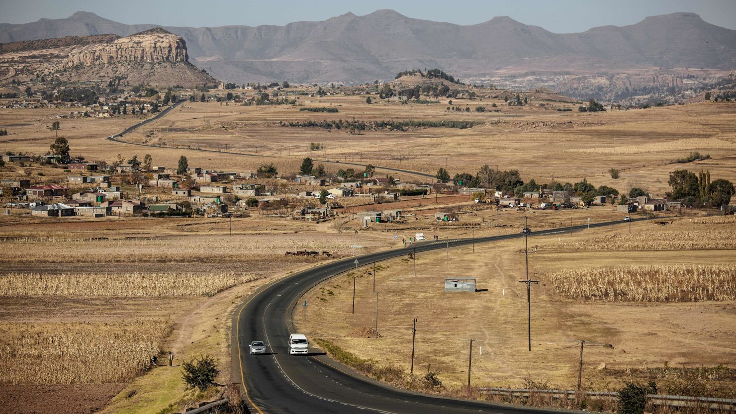 A picture taken on June 2, 2017 shows a general view of the outskirts of Maseru, Lesotho. GIANLUIGI GUERCIA/AFP/AFP via Getty Images