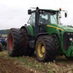 A tractor on a Nigerian farm