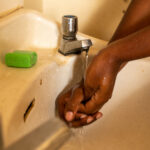 A nurse washing her hands. Credit: WaterAid