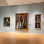 Holder Wall Portrait of a Woman in Blue Dress scaled