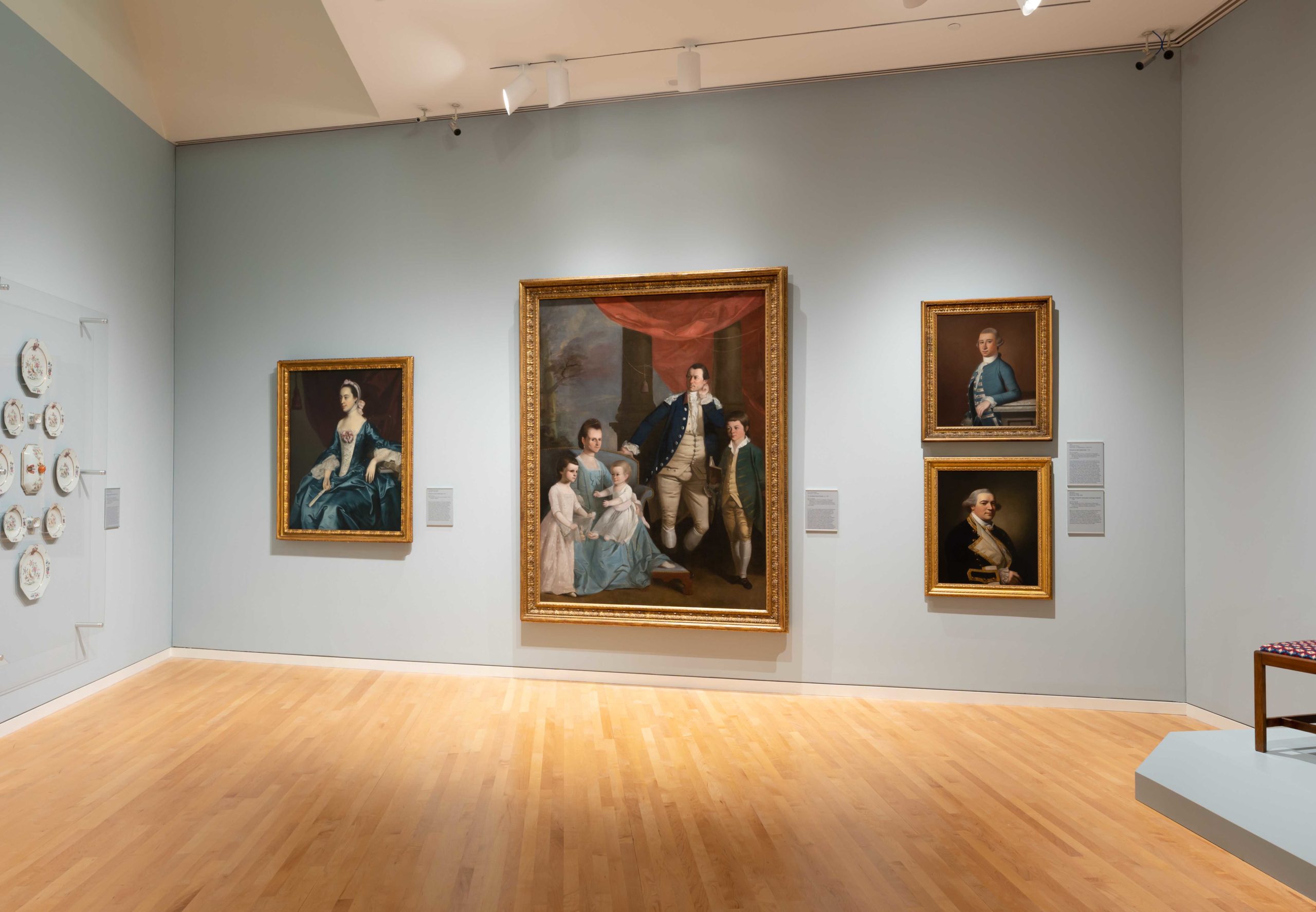 Holder Wall Portrait of a Woman in Blue Dress scaled