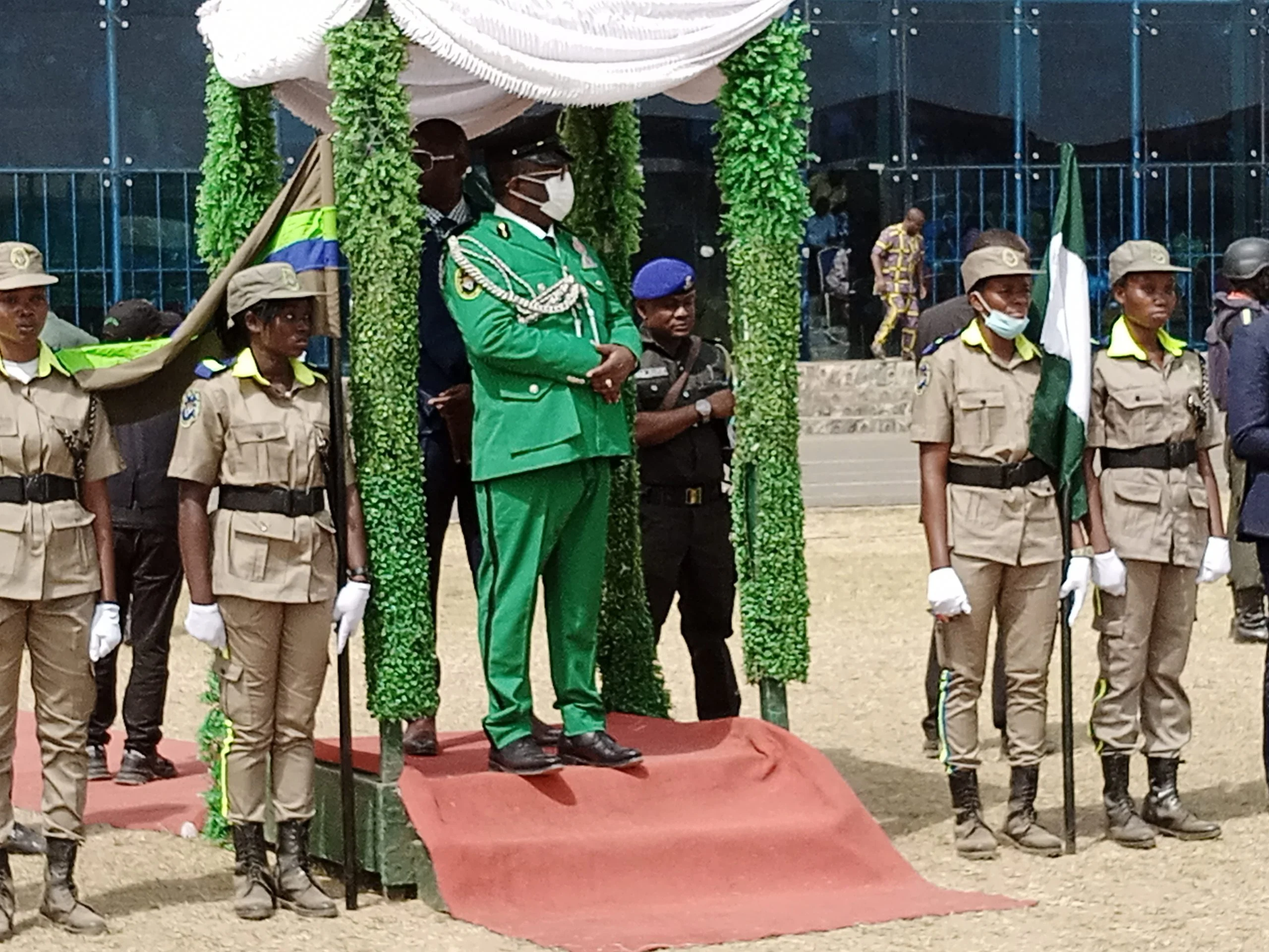 Members of the Ebubeagu outfit at a state function in Ebonyi