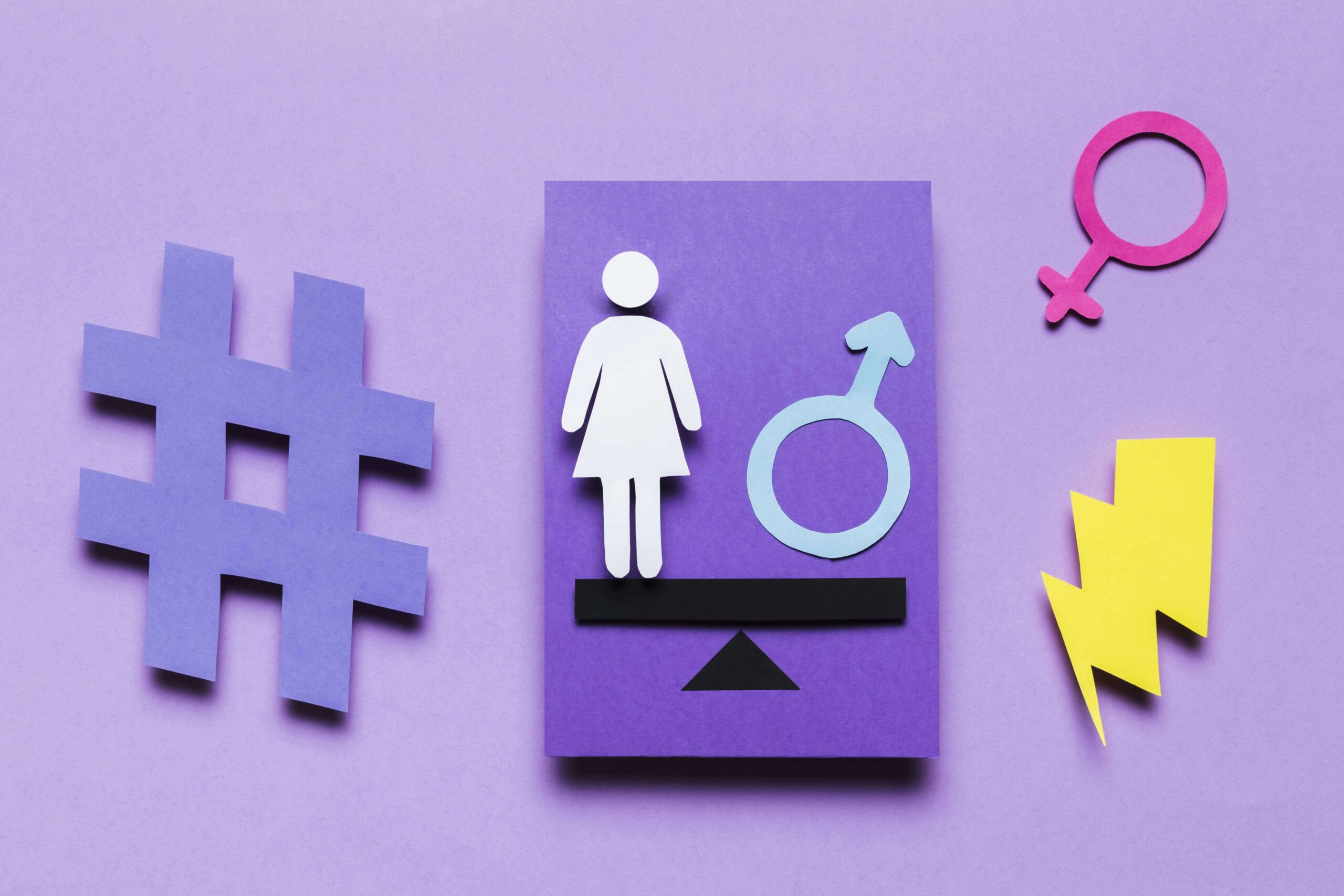 cartoon woman with feminine sign power thunder (2) (1)