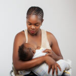 A mother breastfeeding