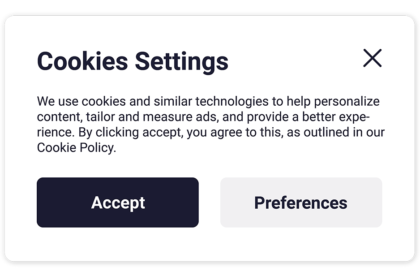 Cookies page
