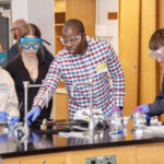 Experimental science. Photo credit: Tom Fougerrousse/Fairdale High School