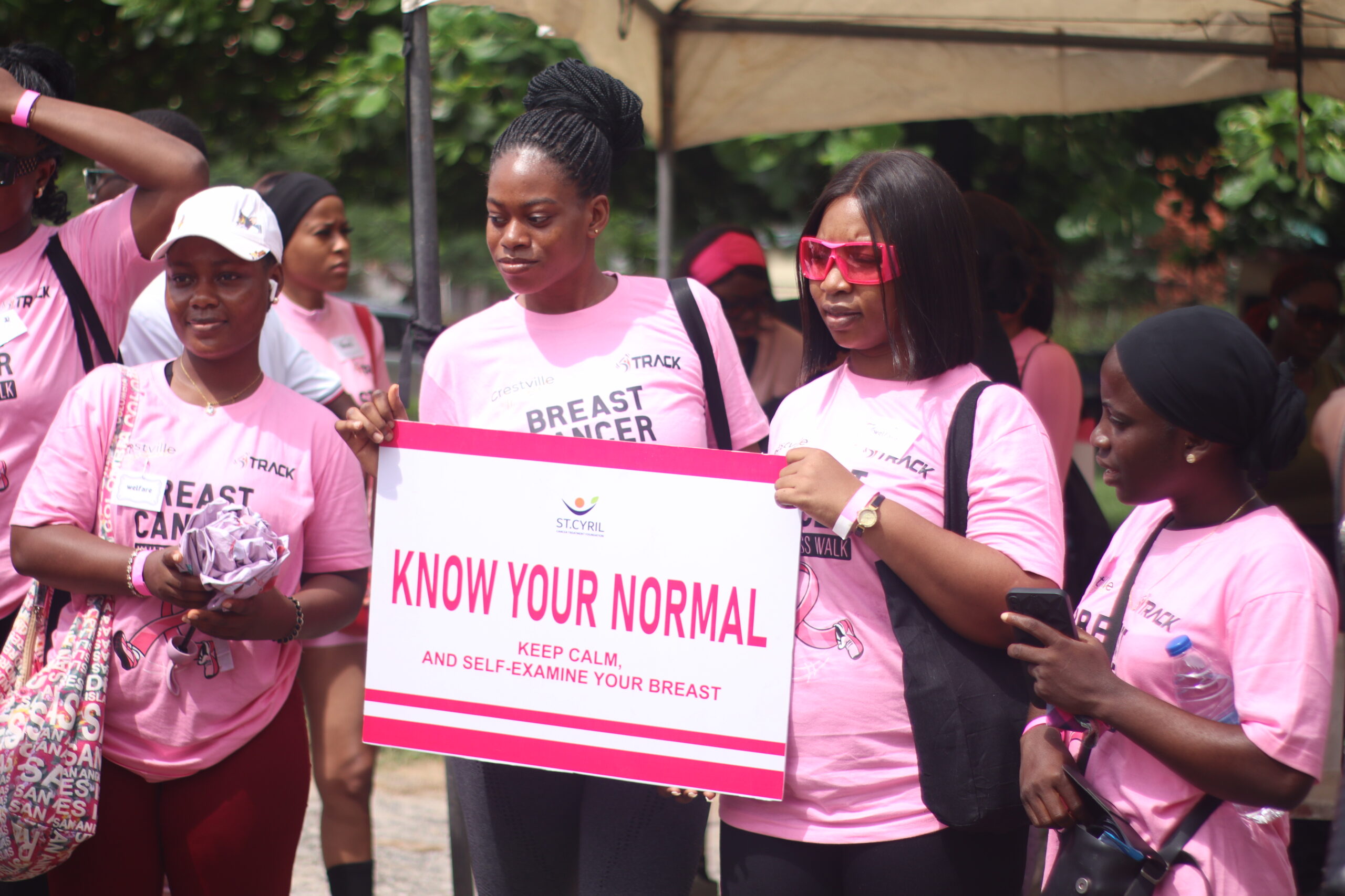 Breast cancer: Can AI help save more lives? 1 Volunteers on an awareness campaign for breast cancer. Credit: web image