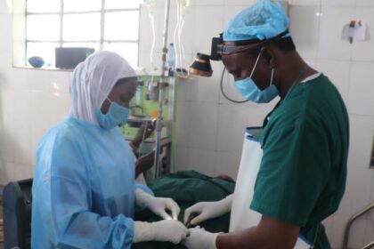 Healthcare staff in a primary care centre. Courtesy: Zamfara State Government