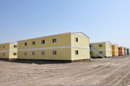 Rows of prefabricated houses: Credit: Karmod Nigeria
