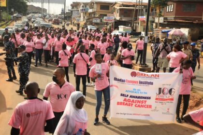 Stret campaign against breast cancer in Ibadan. Credit: BRECAN