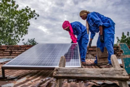 This photograph is used to illustrate the competition for clean-energy ideas.