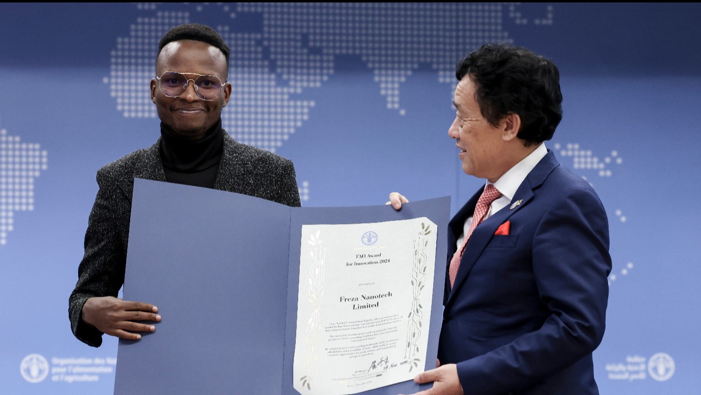 Winner of the 2024 Award for Innovation. Credit: FAO