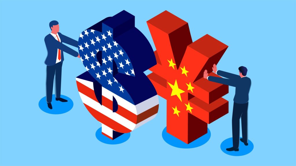 US-China competition illustration. Credit: Daily Sarah